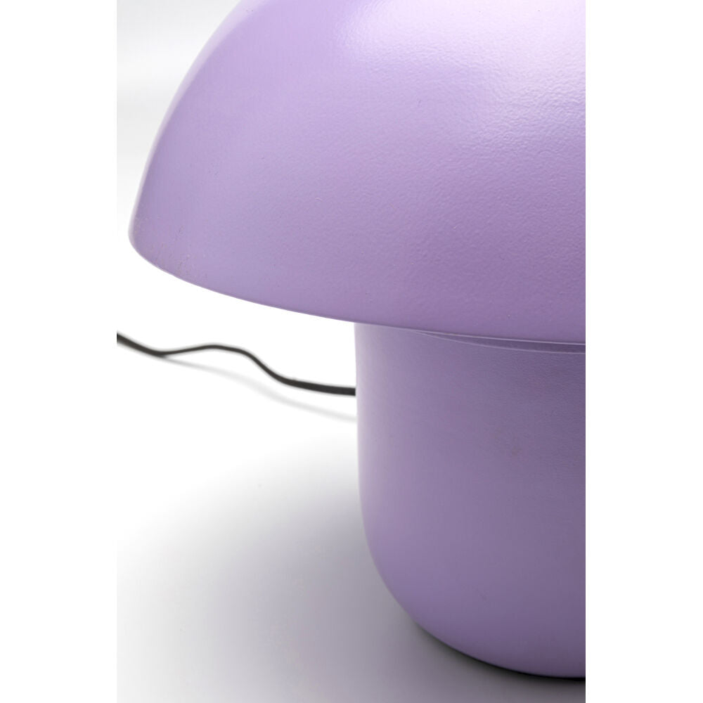 Table Lamp Mushroom Matt Purple 27cm