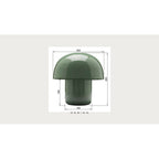 Table Lamp Mushroom Shiny Sage 20cm