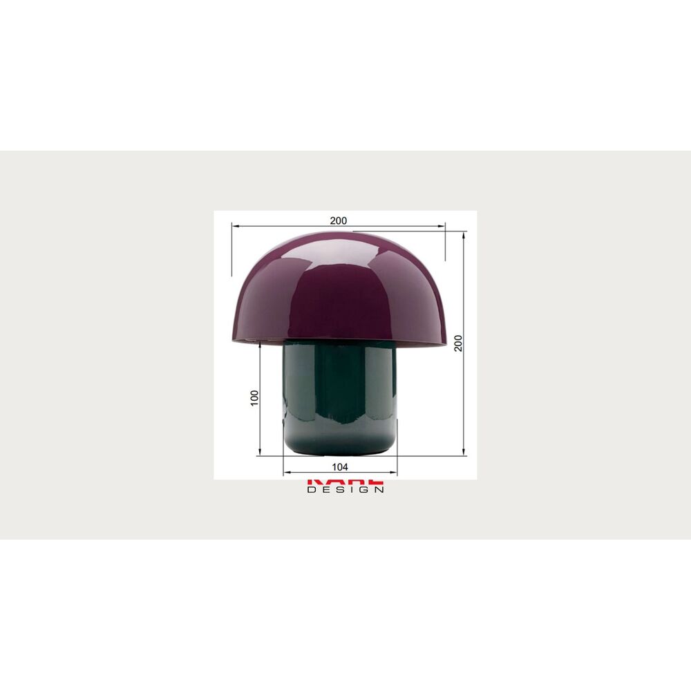 Table Lamp Mushroom Shiny Duo Saturday 20cm