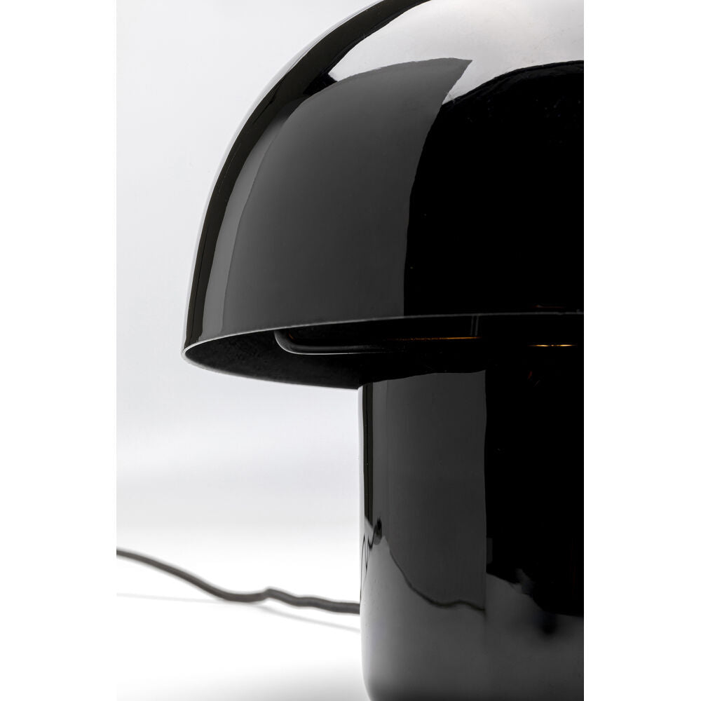 Table Lamp Mushroom Shiny Black 20cm