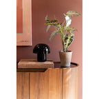 Table Lamp Mushroom Shiny Black 20cm