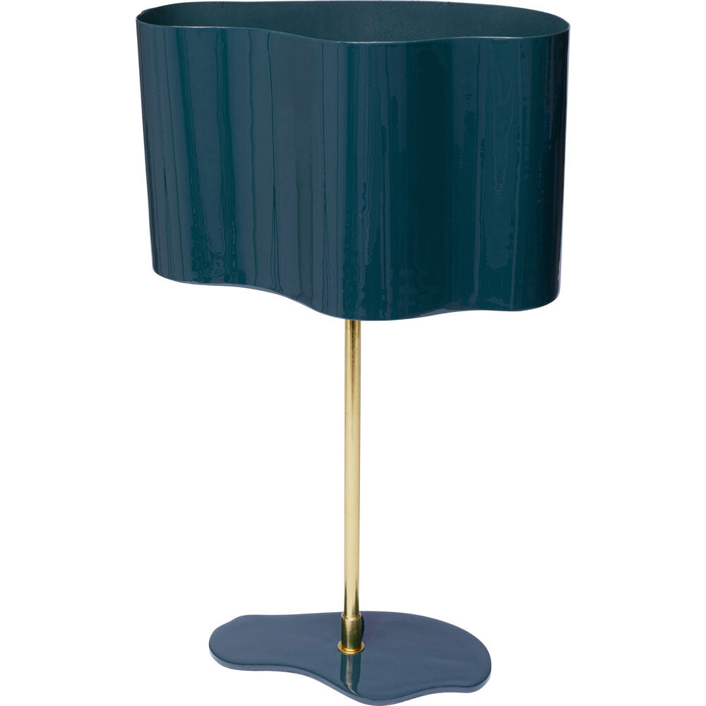Table Lamp Cloudy Oval Petrol 49cm