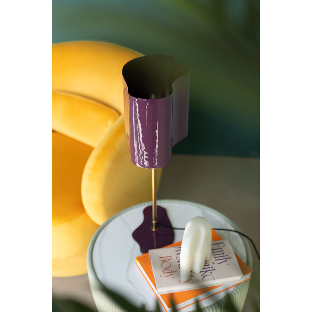 Table Lamp Cloudy Oval Plum 49cm