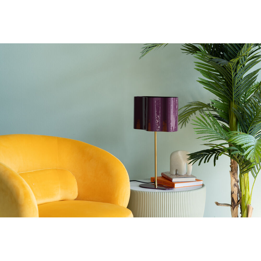 Table Lamp Cloudy Oval Plum 49cm