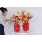 Vase Strawberries Red 30cm