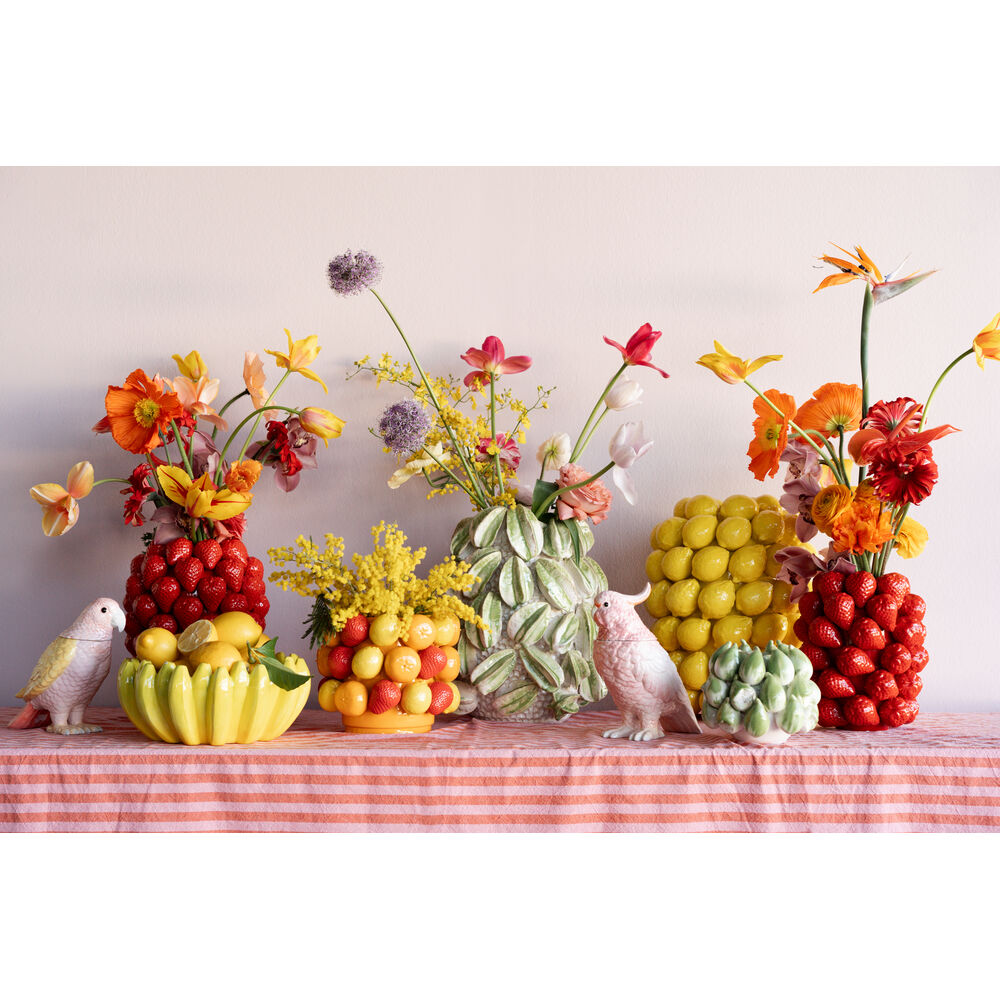 Vase Strawberries Red 30cm