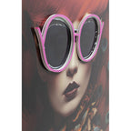Framed Picture LED Fancy Red Lady 120x80cm
