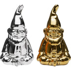 Salt and Pepper Shaker Gnome Silver/Gold (2/Set)