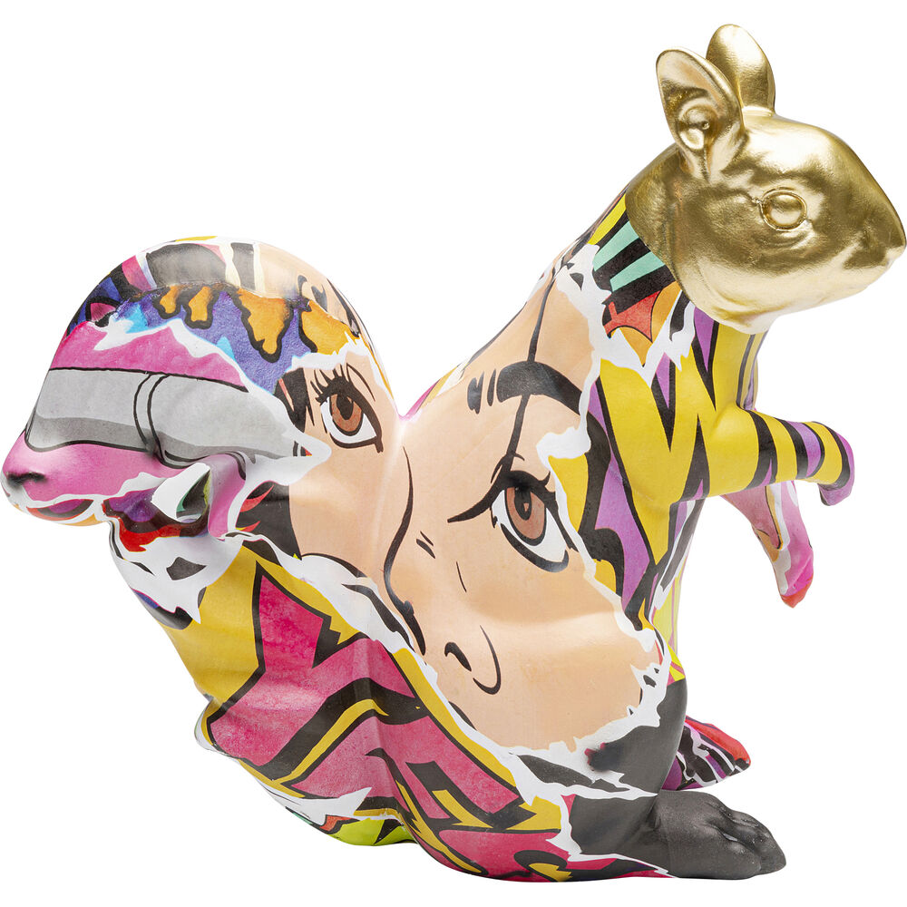 Deco Figurine Graffiti Squirrel 22cm