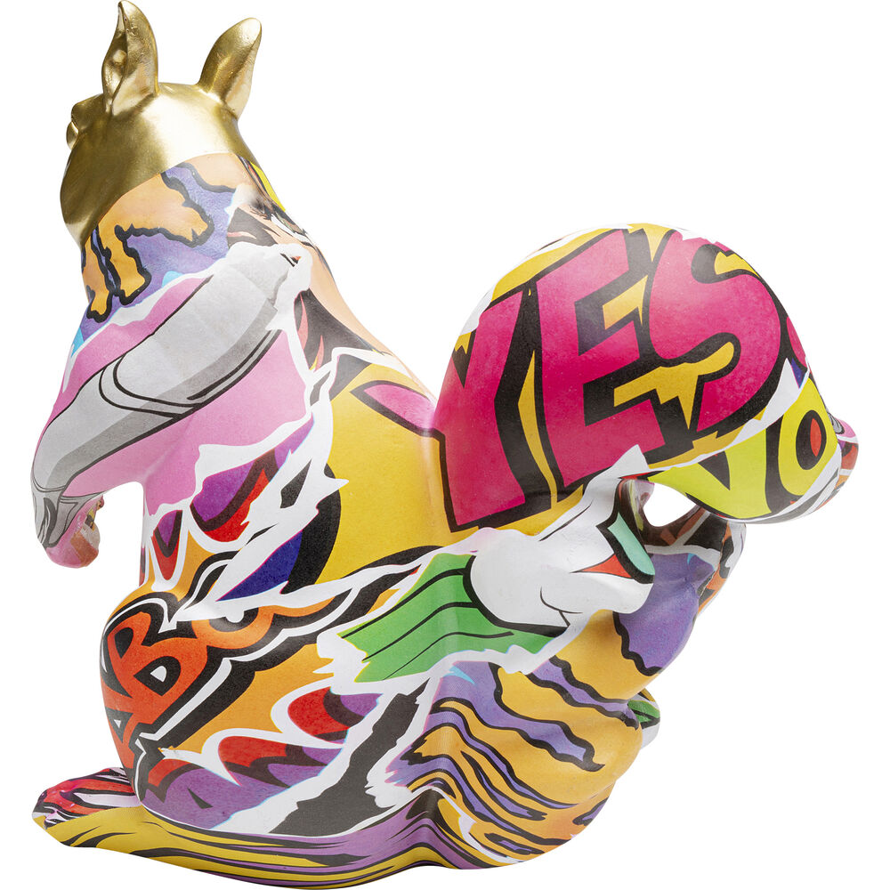 Deco Figurine Graffiti Squirrel 22cm
