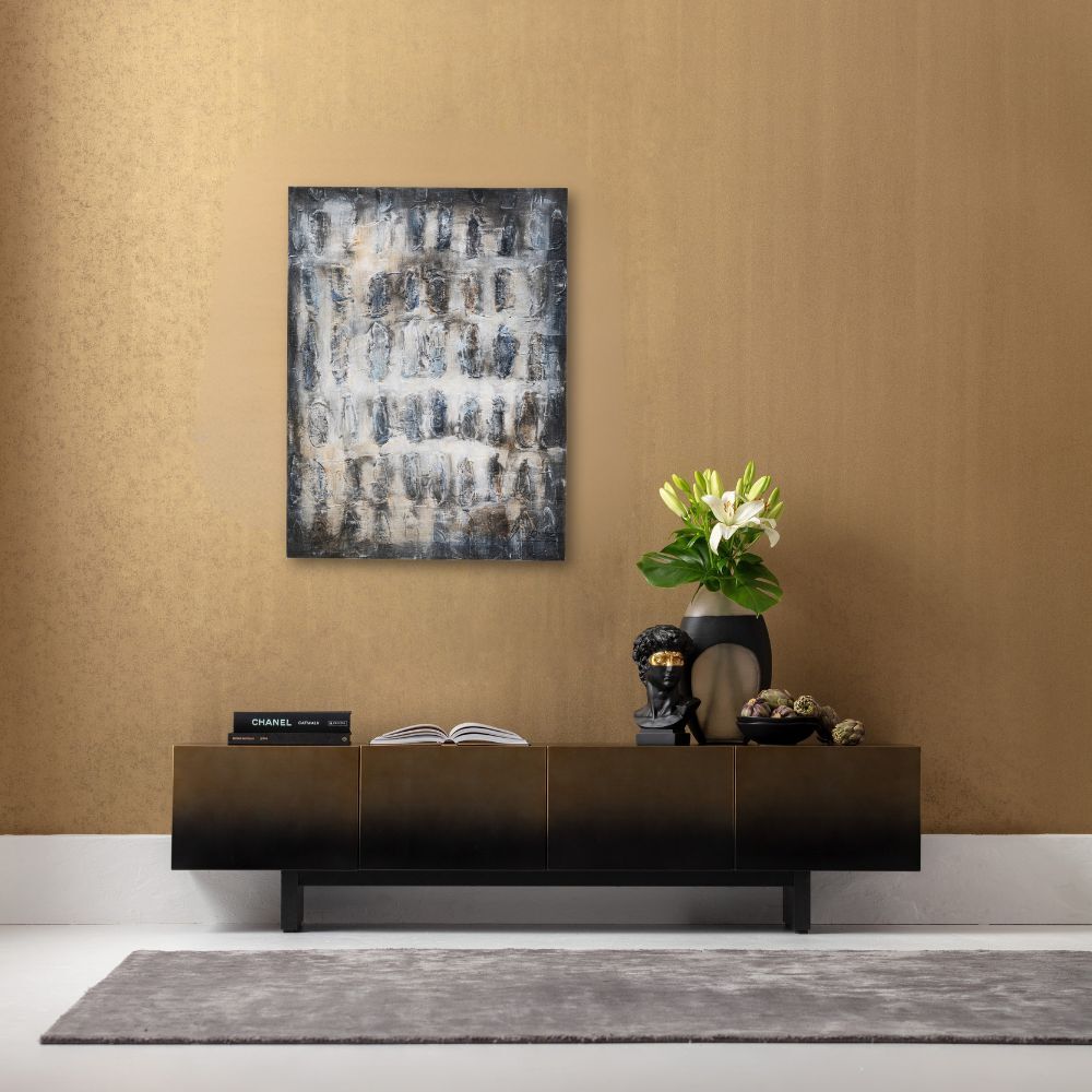 Canvas Picture Shadows Grey 90x120cm