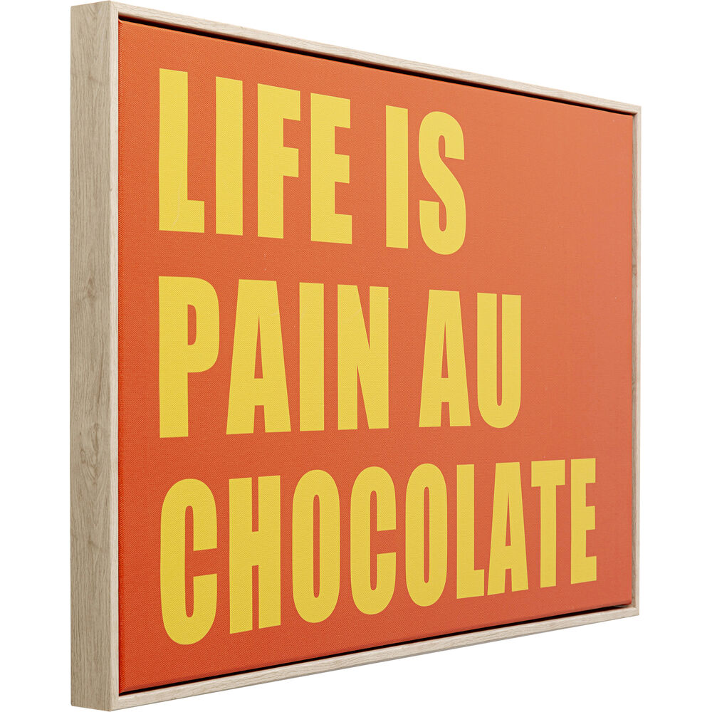 Framed Picture Pain Au Chocolate 40x60cm