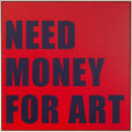 Framed Picture Need Money 80x80cm