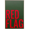 Framed Picture Red Flag 40x60cm
