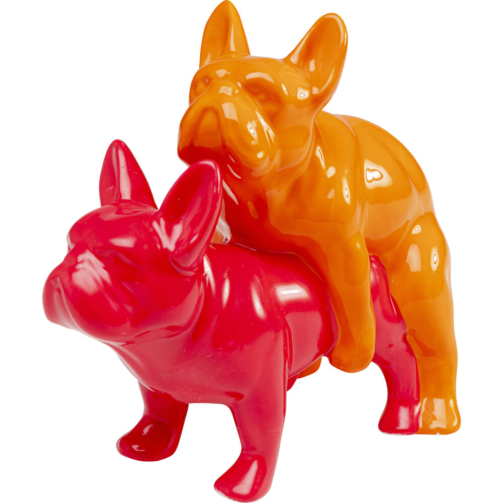 Deco Figurine Love Dogs Pink Duo Pop