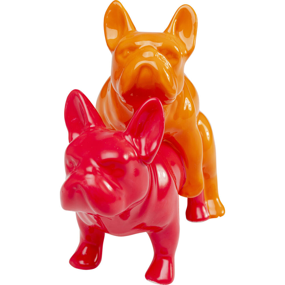 Deco Figurine Love Dogs Pink Duo Pop