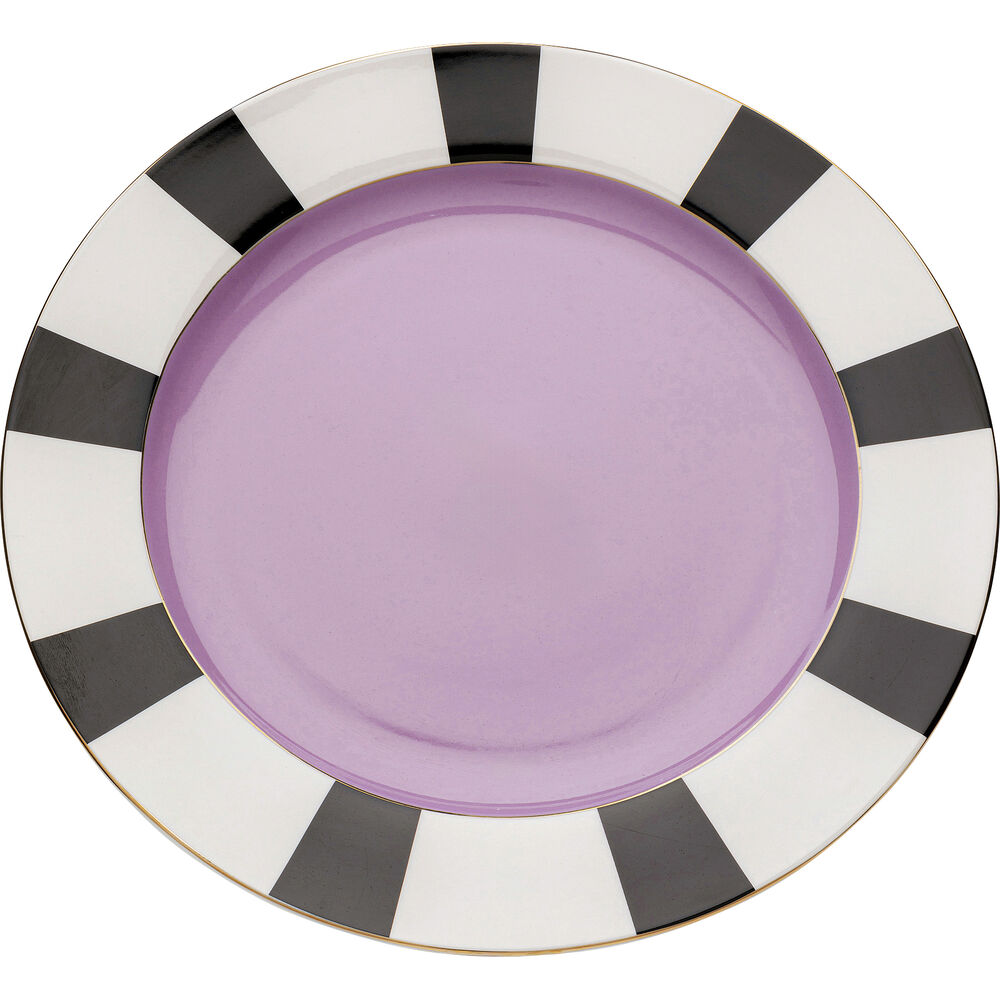 Plate Harlequin Purple 31cm (4/Set)