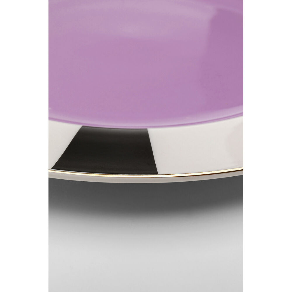 Plate Harlequin Purple 31cm (4/Set)