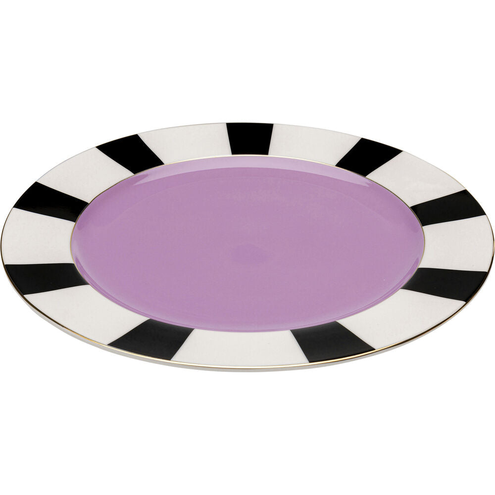 Plate Harlequin Purple 31cm (4/Set)
