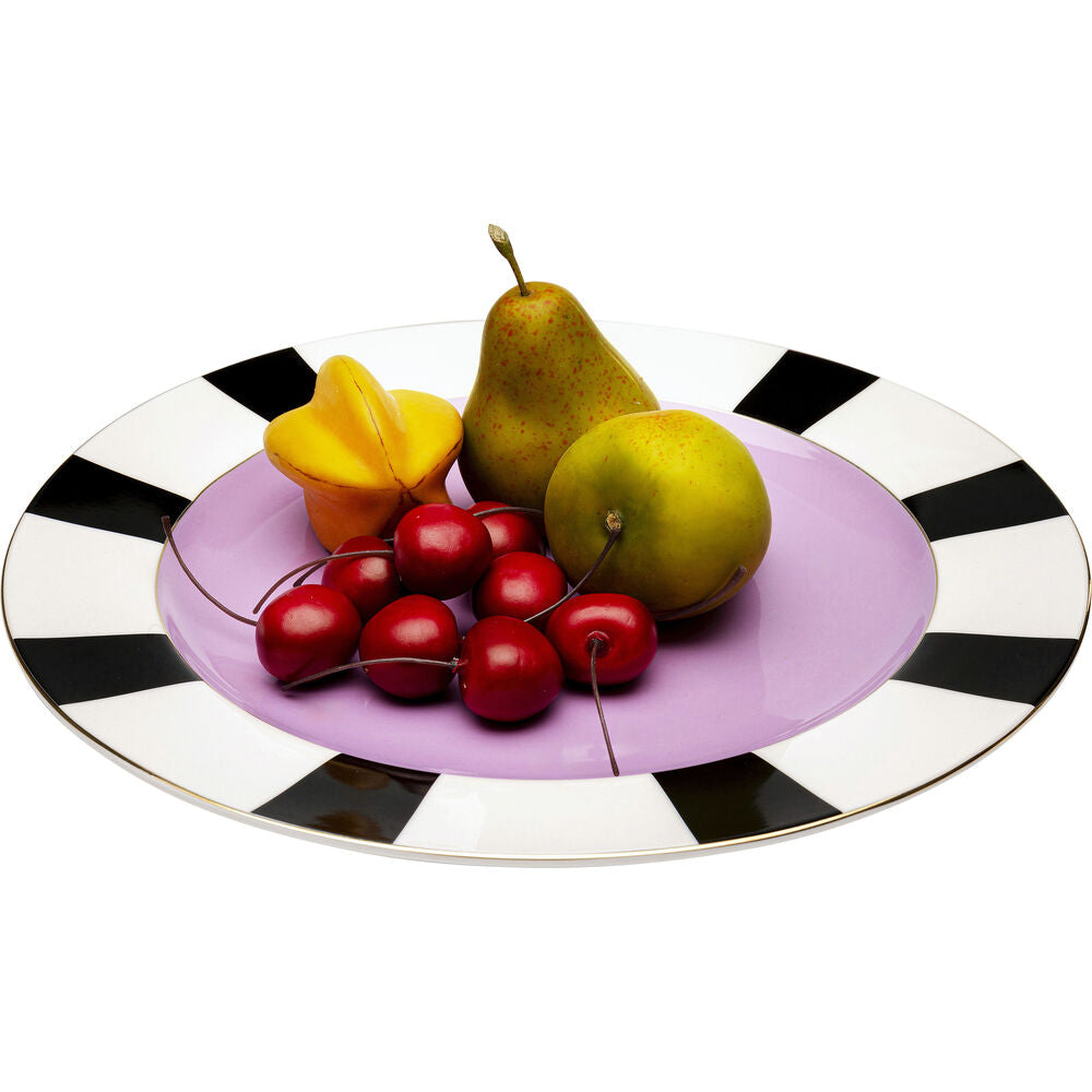 Plate Harlequin Purple 31cm (4/Set)