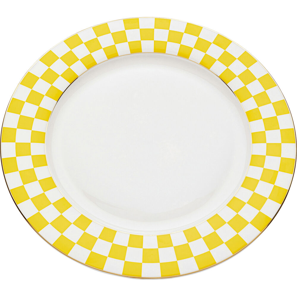 Plate Harlequin Yellow 27cm (6/Set)
