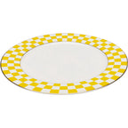 Plate Harlequin Yellow 27cm (6/Set)
