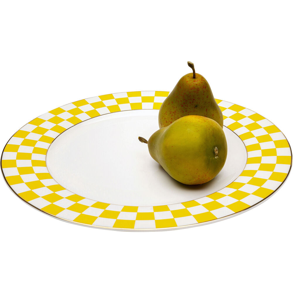 Plate Harlequin Yellow 27cm (6/Set)