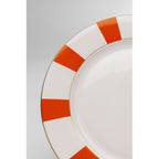 Plate Harlequin Orange 27cm (6/Set)