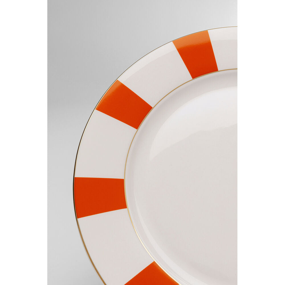 Plate Harlequin Orange 27cm (6/Set)