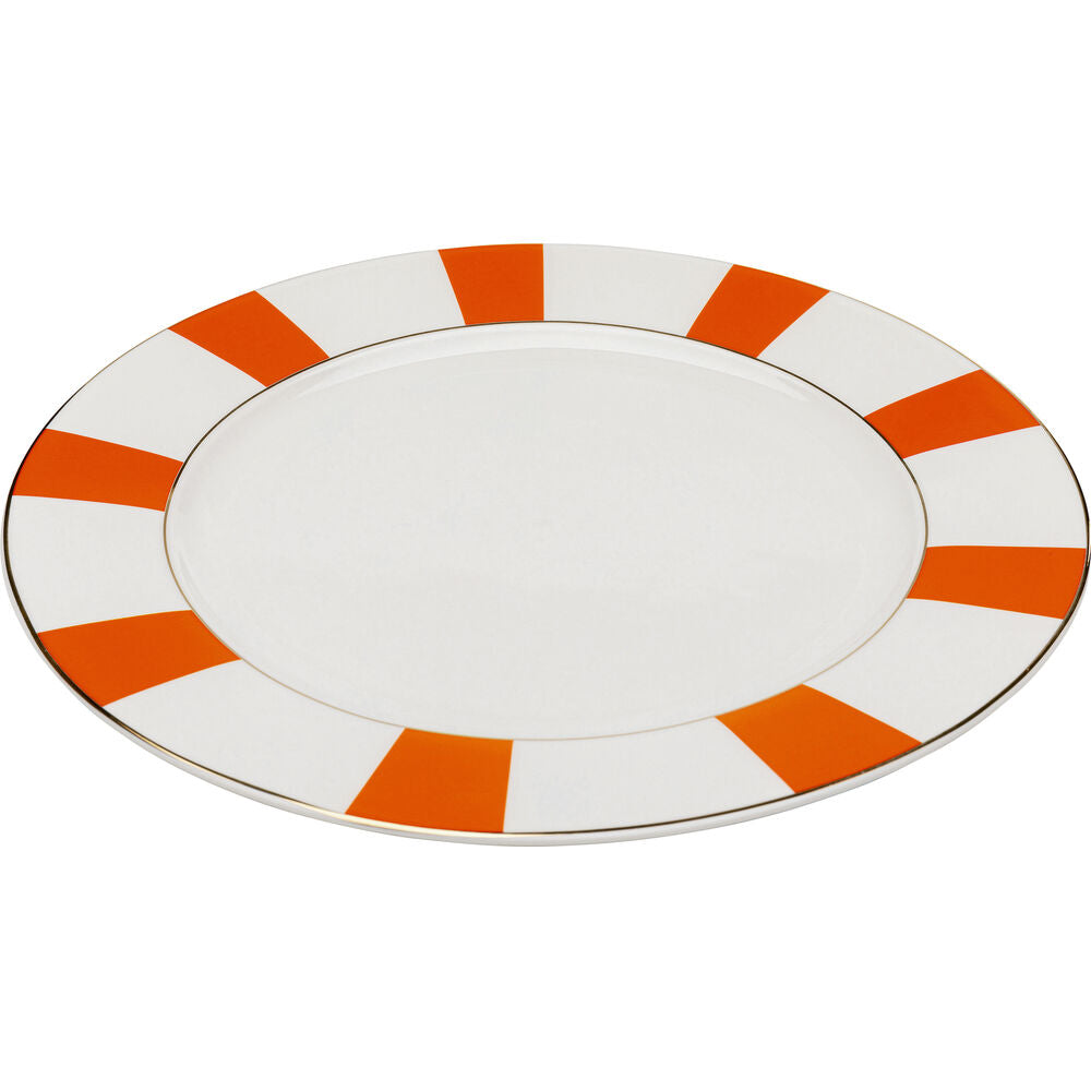 Plate Harlequin Orange 27cm (6/Set)