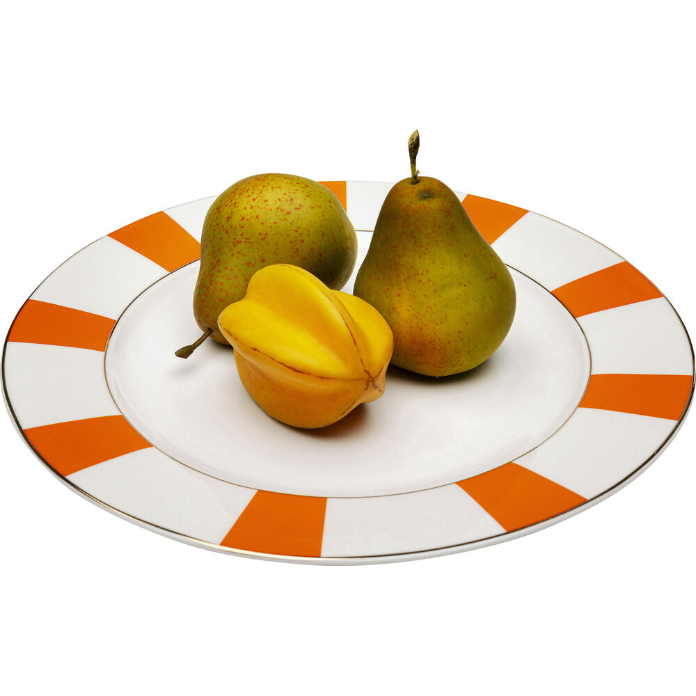 Plate Harlequin Orange 27cm (6/Set)