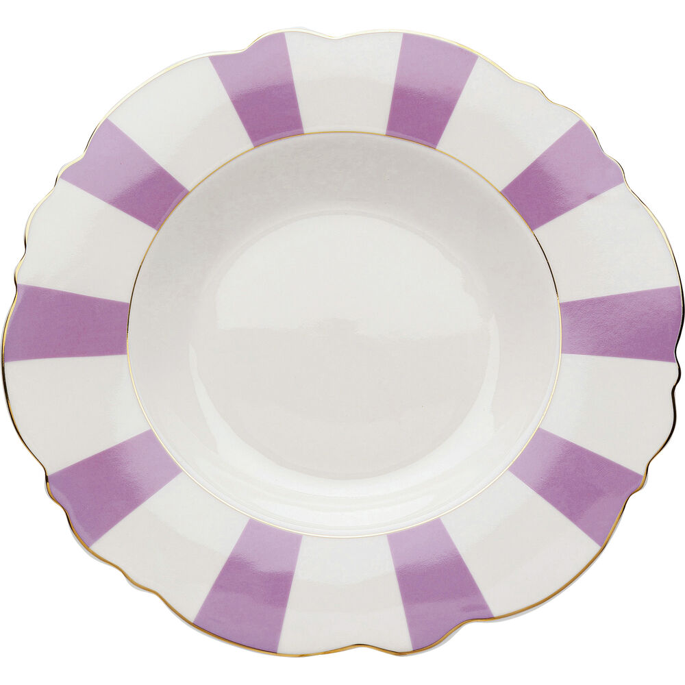 Plate Deep Harlequin Purple 23cm (6/Set)