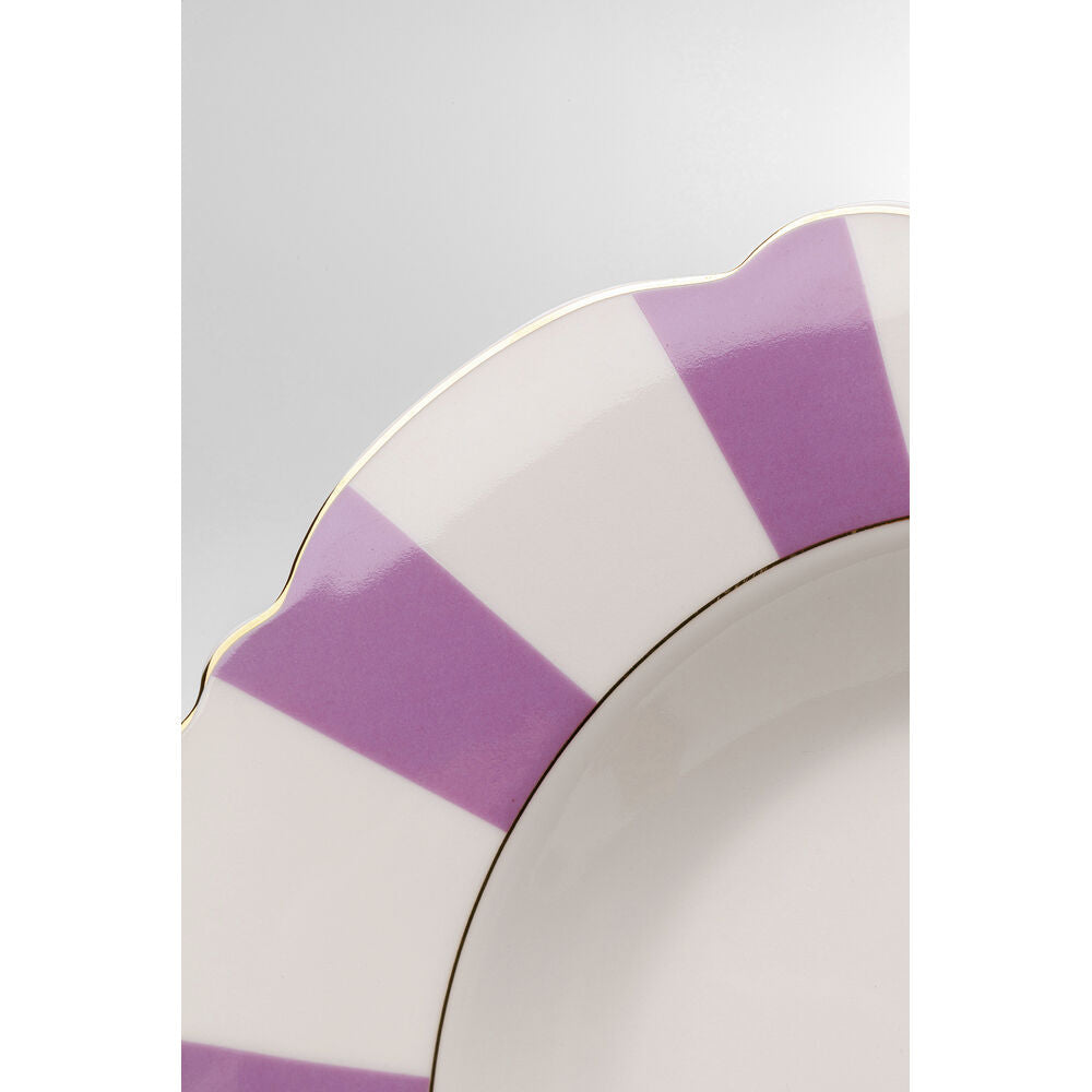 Plate Deep Harlequin Purple 23cm (6/Set)