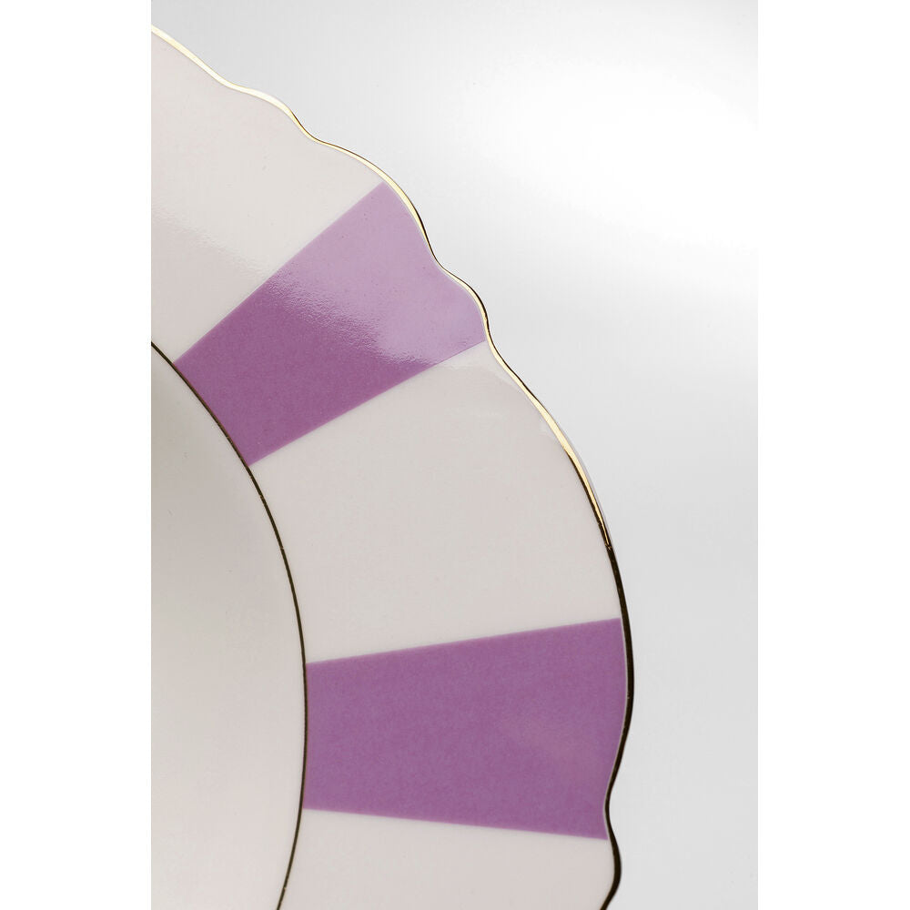 Plate Deep Harlequin Purple 23cm (6/Set)