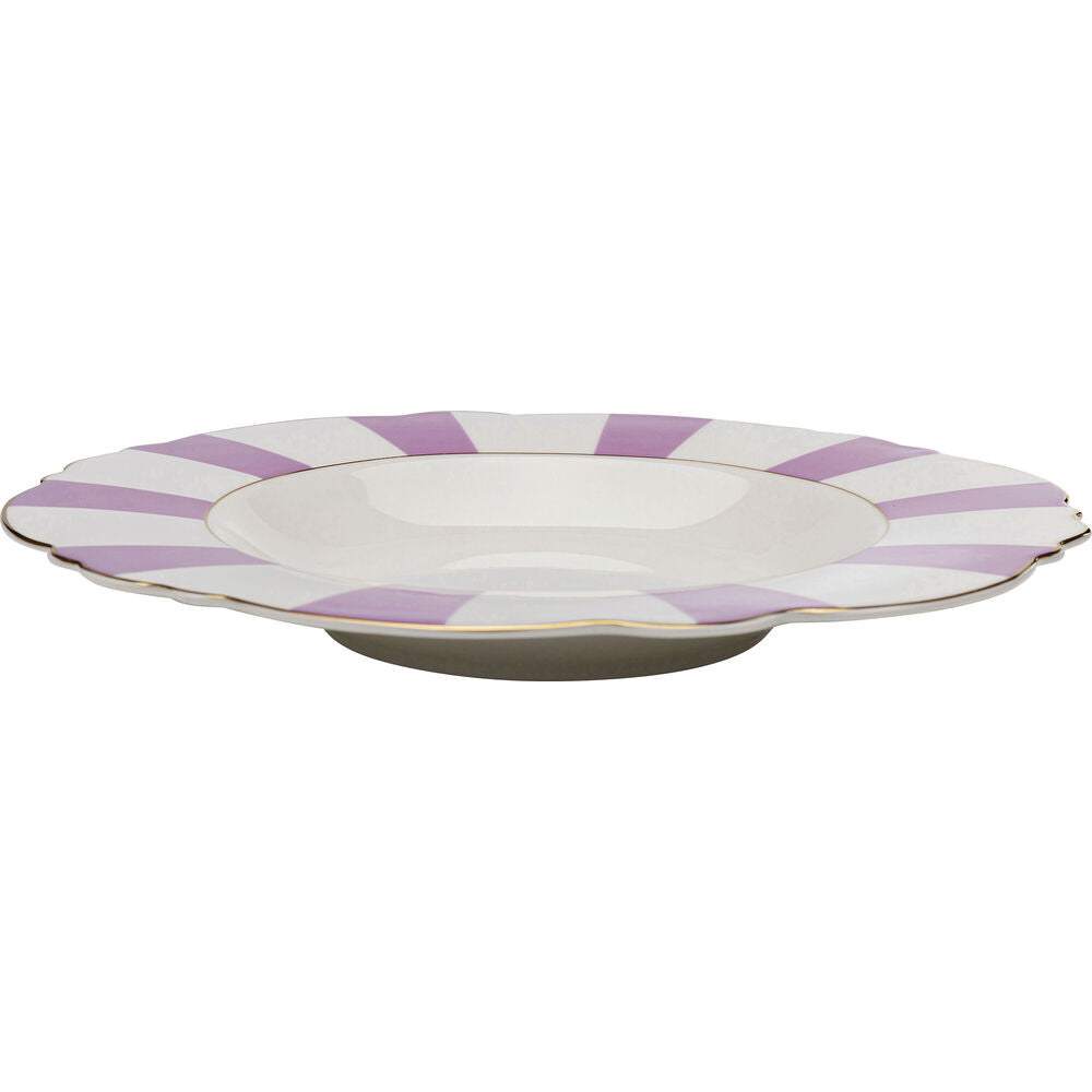 Plate Deep Harlequin Purple 23cm (6/Set)