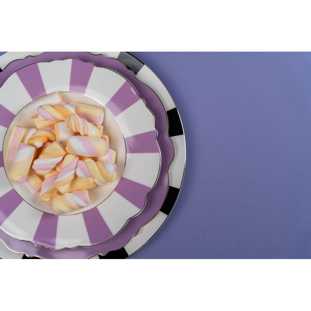 Plate Deep Harlequin Purple 23cm (6/Set)