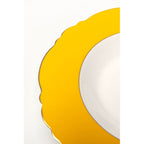 Plate Deep Harlequin Yellow 23cm (6/Set)