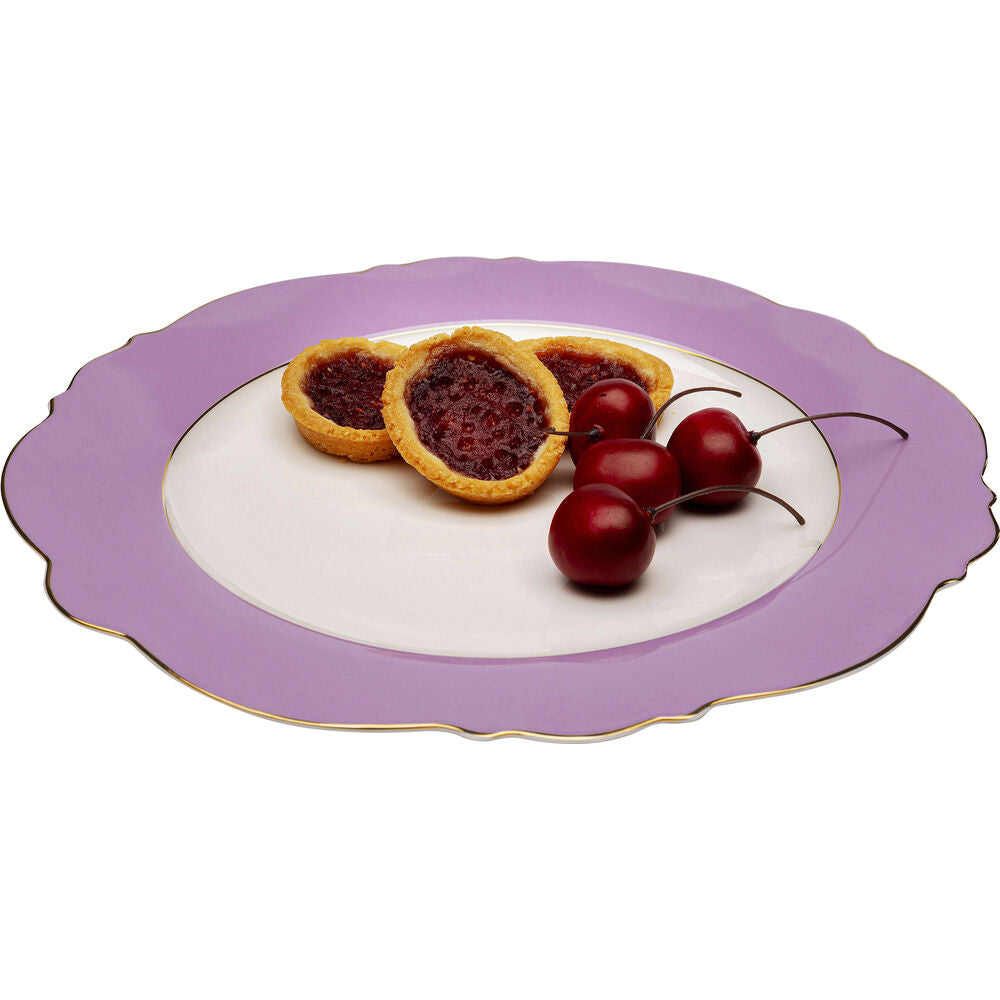 Plate Harlequin Purple 27cm  (6/Set)