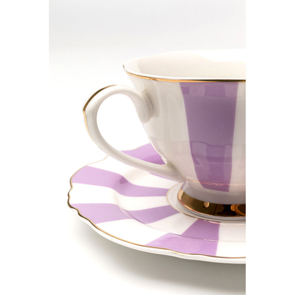 Coffee Cup Harlequin Purple (4/set)