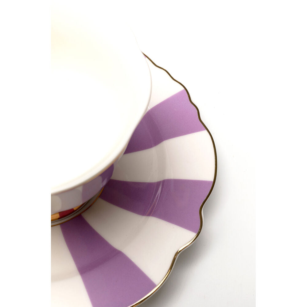 Coffee Cup Harlequin Purple (4/set)