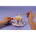 Coffee Cup Harlequin Purple (4/set)