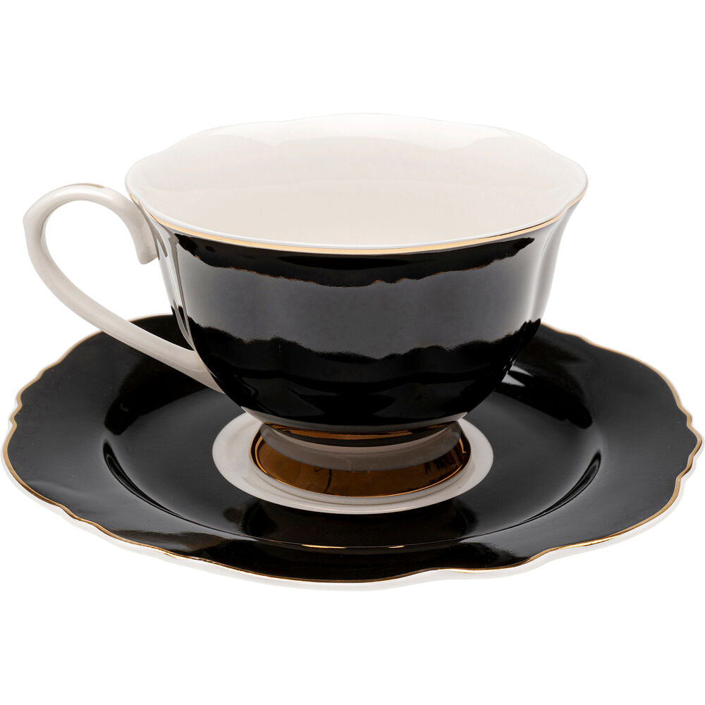 Coffee Cup Harlequin Black (4/set)