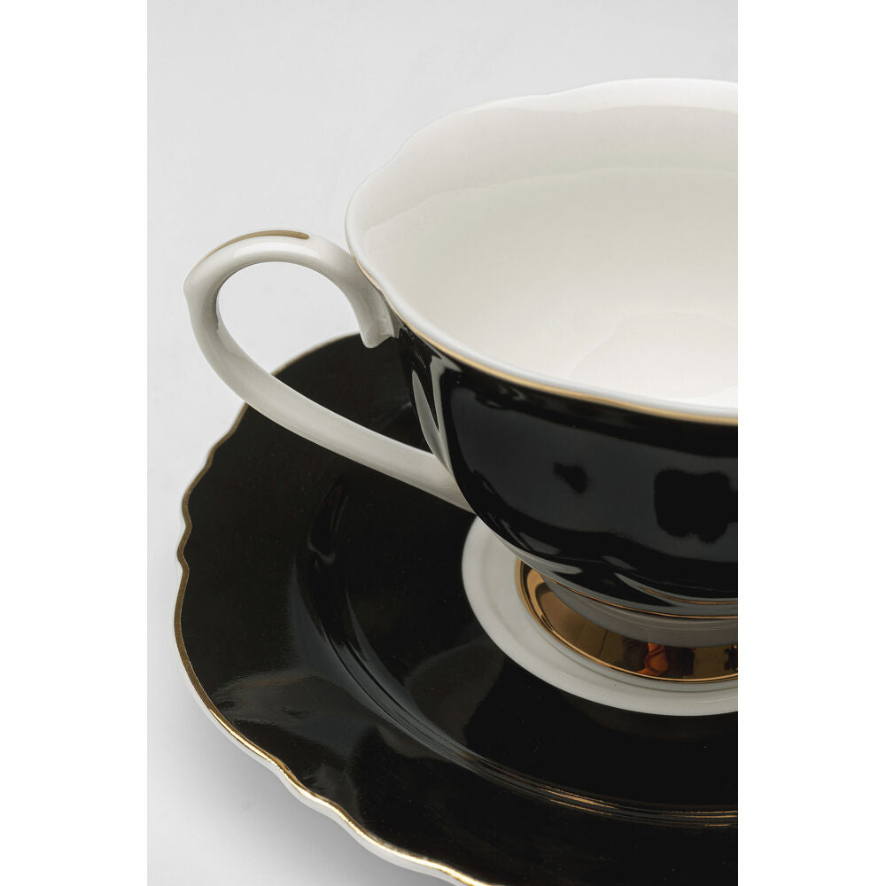Coffee Cup Harlequin Black (4/set)