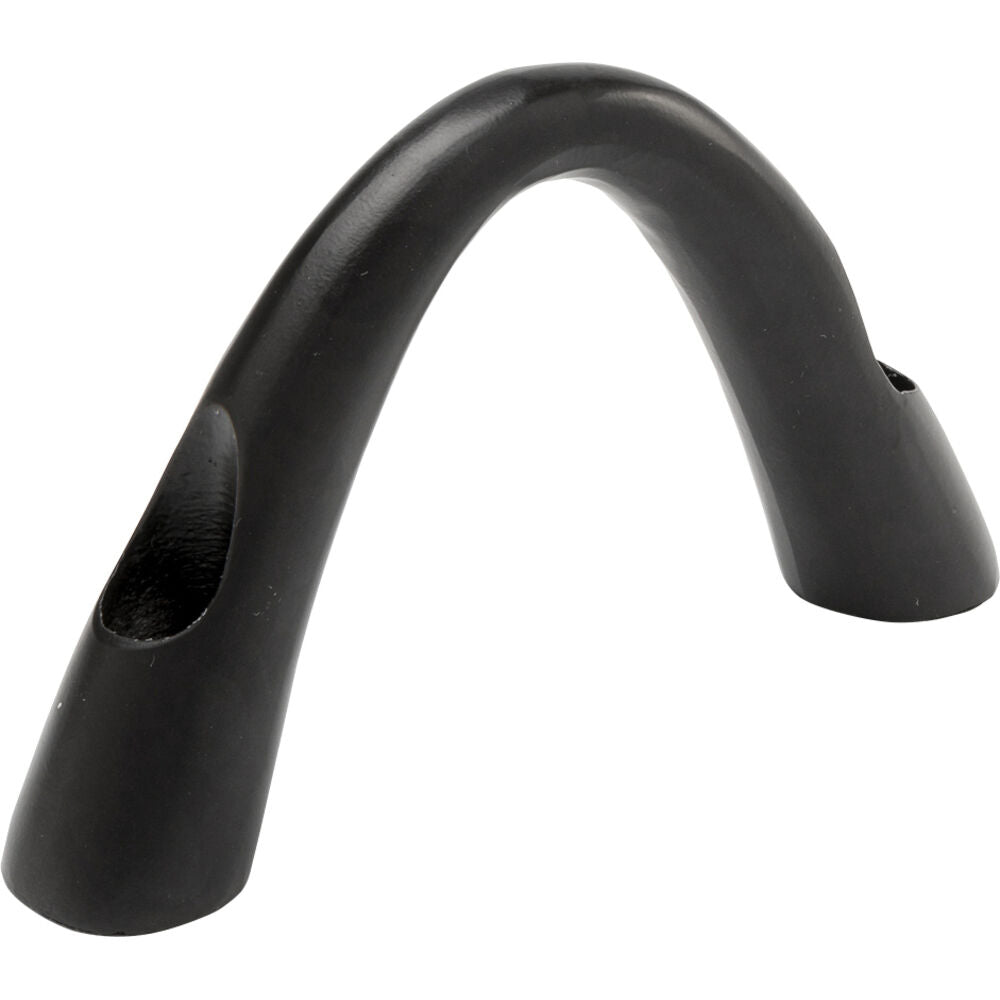 Candle Holder Bow Duo Black 13cm