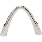 Candle Holder Bow Duo Chrome 21cm