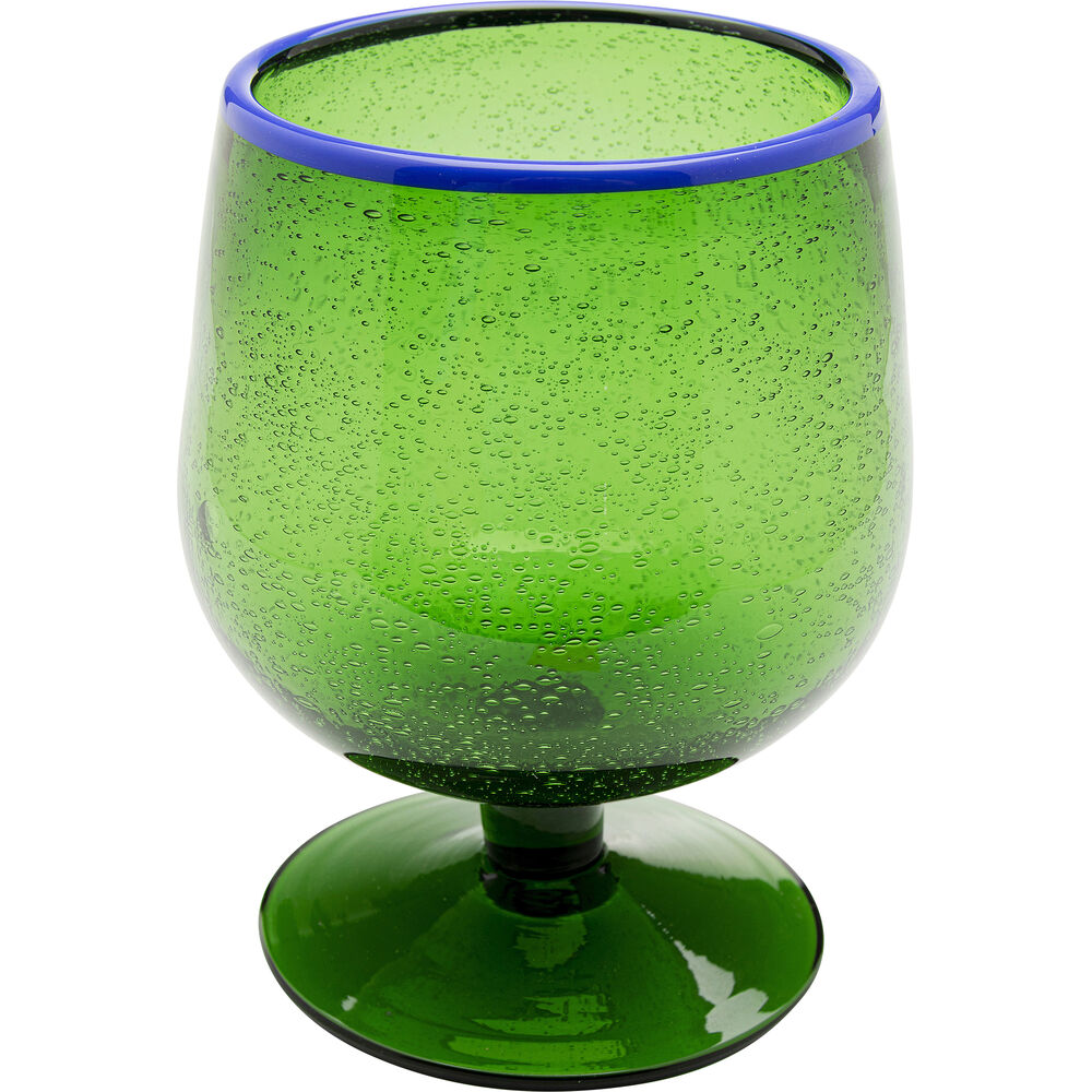 Wine Glass Bubbles Green (4/Set)