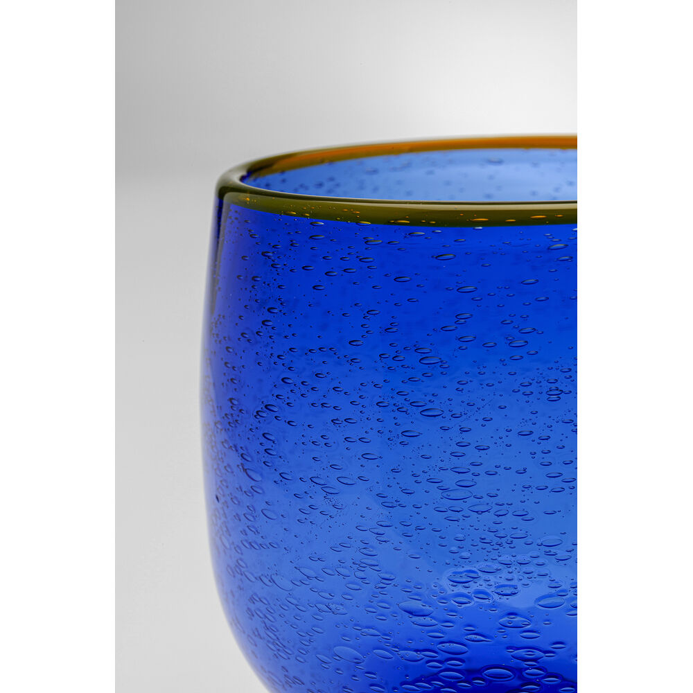 Wine Glass Bubbles Blue (4/Set)
