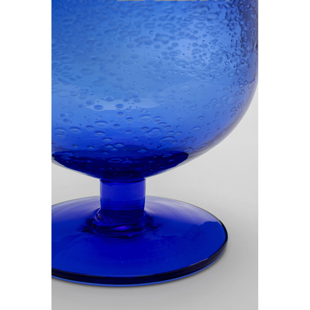 Wine Glass Bubbles Blue (4/Set)