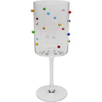 Wine Glass Party Dots 23cm (4/Set)
