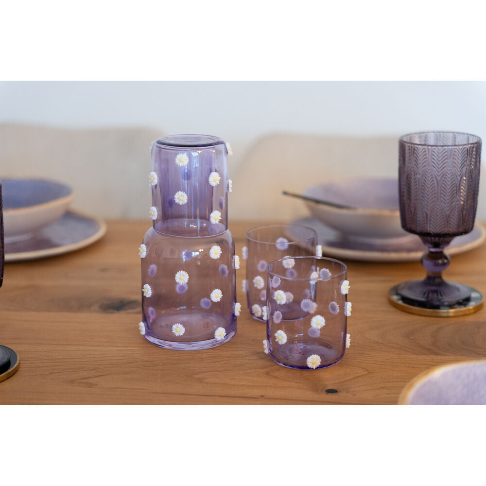 Tumbler Party Flowers 9cm (4/Set)